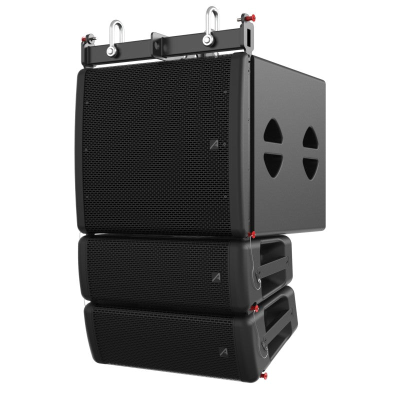 Audibax Pro Seattle 3000 Set - Sistema PA line array activo (2 × 6,5" + sub 15", 1700 W RMS, DSP con software)