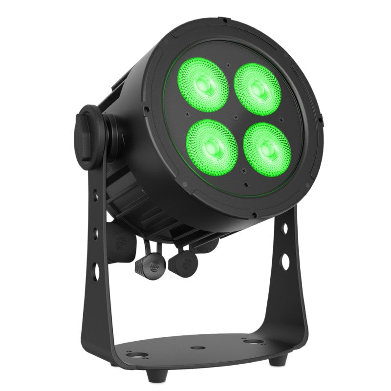 Audibax Pro Splash 80 - Foco PAR LED 80 W RGBALC 6-en-1 IP65, 25° de serie, RDM/DMX y funcionamiento sin ventilador