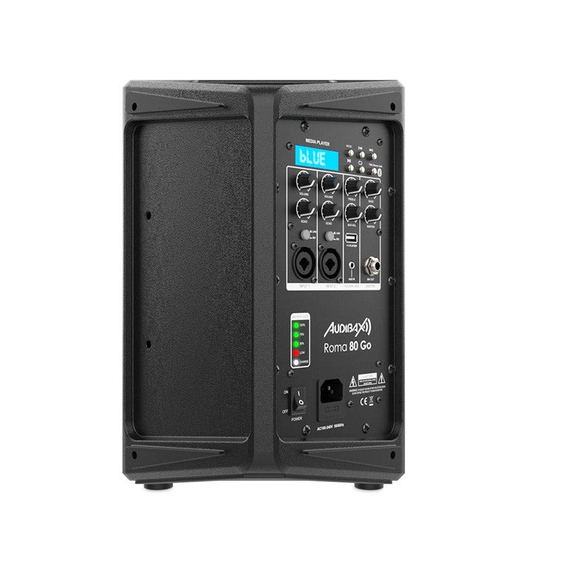 Audibax Roma 80 Go - Sistema PA Portátil Bluetooth con Batería Recargable 65" 80W - Tempo Shop