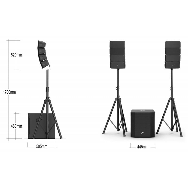 Audibax Seattle 500 - Line Array Compacto - Tempo Shop