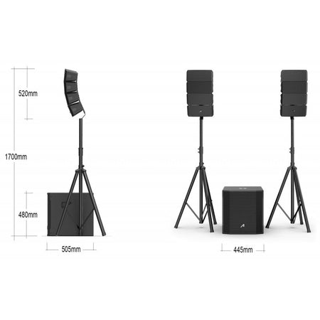 Audibax Seattle 500 - Line Array Compacto - Tempo Shop