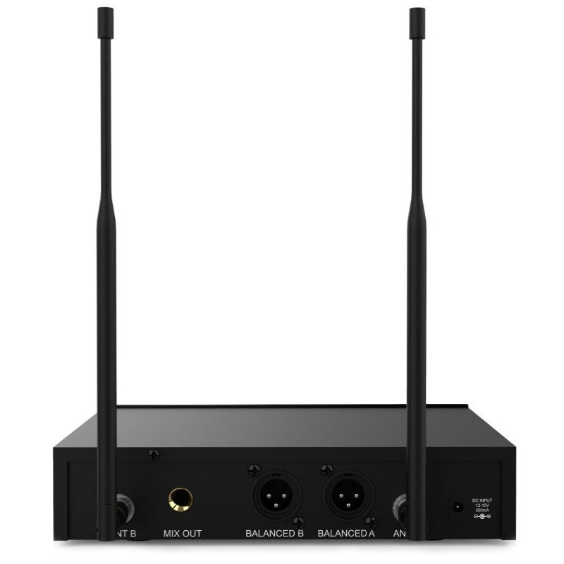 Audibax Sidney 1250 B - Micrófono Doble Mano Profesional UHF Frecuencia B + Maleta - Tempo Shop