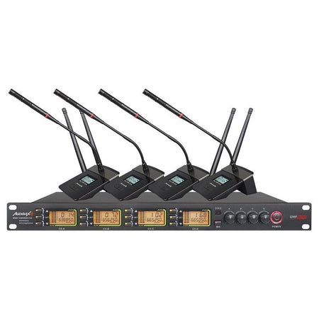 Audibax Sidney Conference 1000 - Sistema Inalámbrico de Conferencia 4 Canales UHF - Tempo Shop