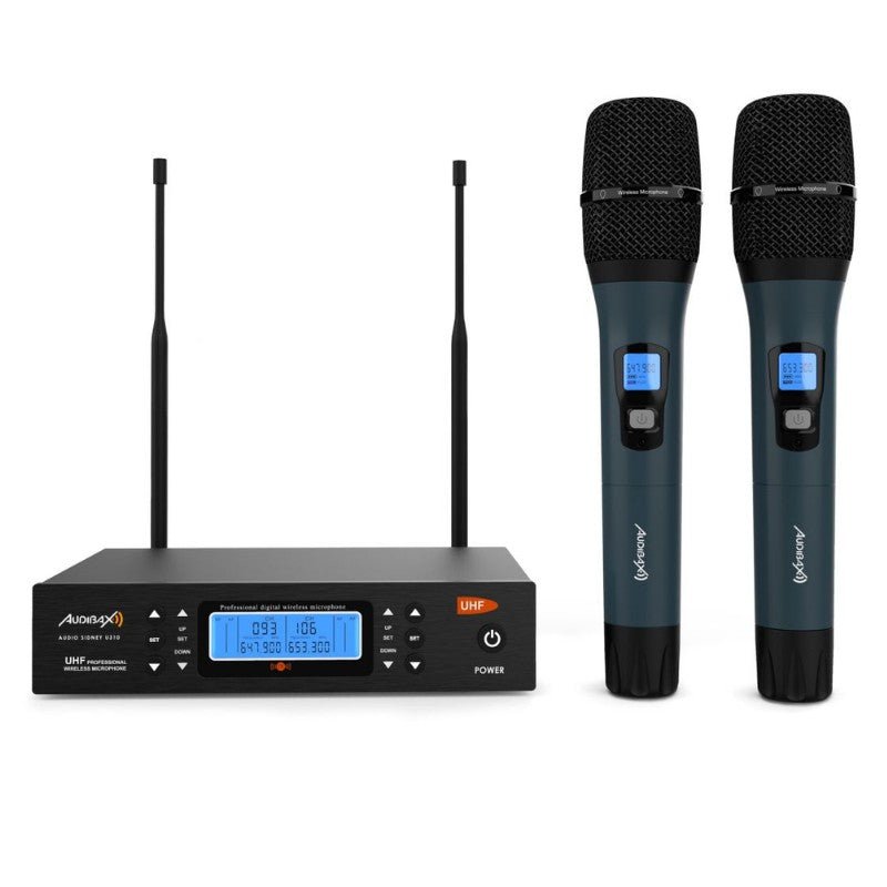 Audibax Sidney U310 - Doble Micro mano UHF con Frecuencia seleccionable - Tempo Shop