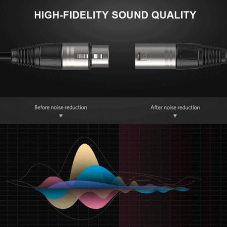 Audibax Silver 10051441 - Cable XLR Macho a XLR Hembra 3m Negro - Tempo Shop