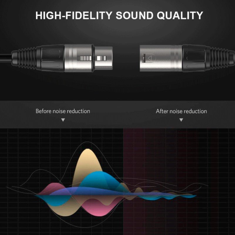 Audibax Silver 10091694 - Cable XLR Macho - XLR Hembra 15m Negro - Tempo Shop