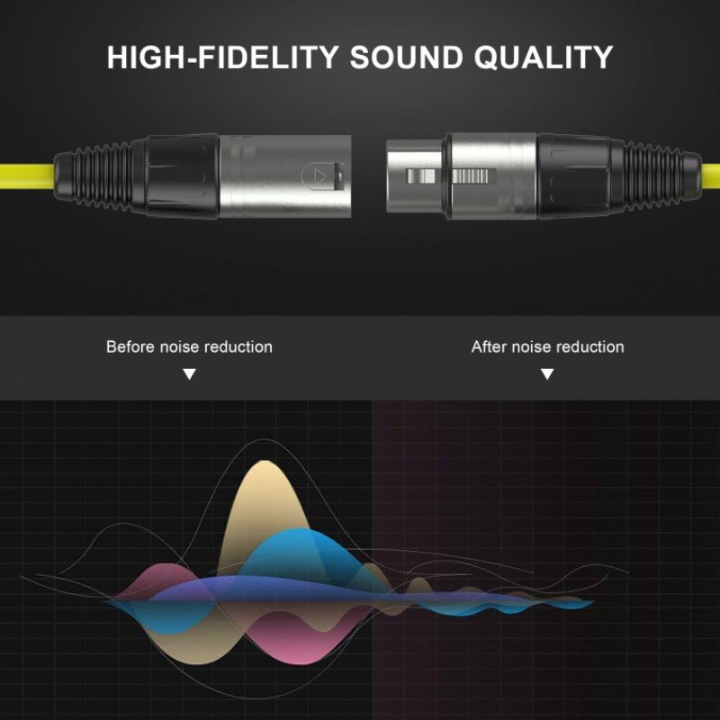 Audibax Silver 10101129 - Cable XLR macho - XLR Hembra 6m Amarillo - Tempo Shop