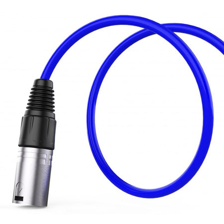 Audibax Silver 10101132 - Cable XLR Macho - XLR Hembra 10m Azul - Tempo Shop