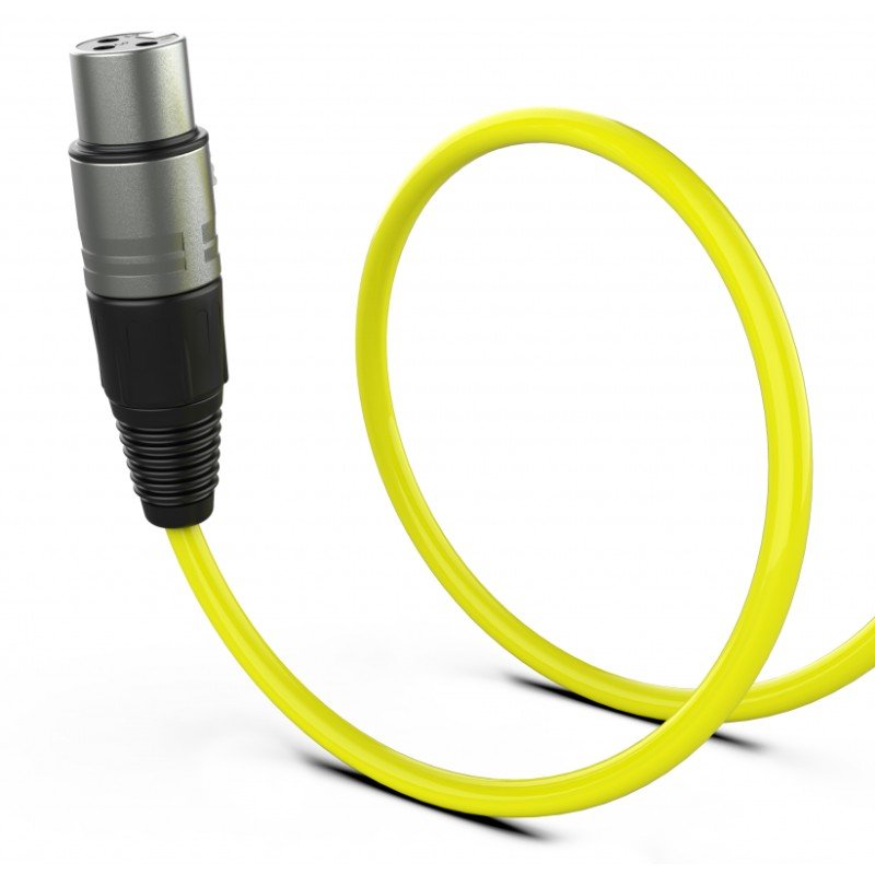Audibax Silver 10101164 - Cable XLR Macho - XLR Hembra 10m Amarillo - Tempo Shop