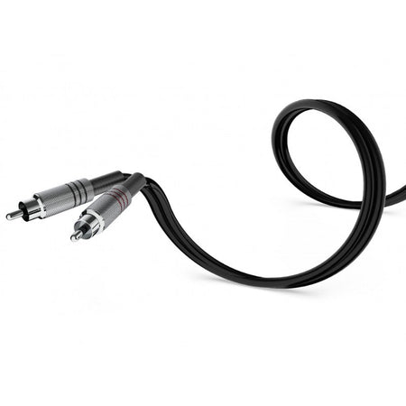 Audibax Silver 10101691 - Cable 2 RCA a 2 RCA Stereo 6m Negro - Tempo Shop