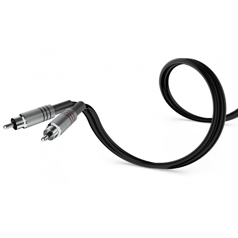 Audibax Silver 10101691 - Cable 2 RCA a 2 RCA Stereo 6m Negro - Tempo Shop