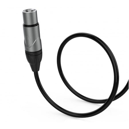 Audibax Silver 10101695 - Cable XLR Hembra a Jack Mono 3m Negro - Tempo Shop