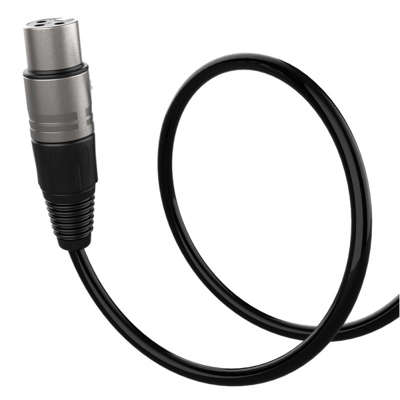 Audibax Silver 10144995 - Cable XLR Macho a XLR Hembra 50cm Negro - Tempo Shop