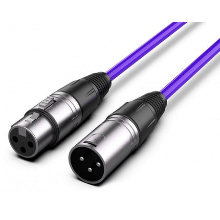 Audibax Silver 10145019 - Cable XLR M - XLR H 3m Morado - Tempo Shop