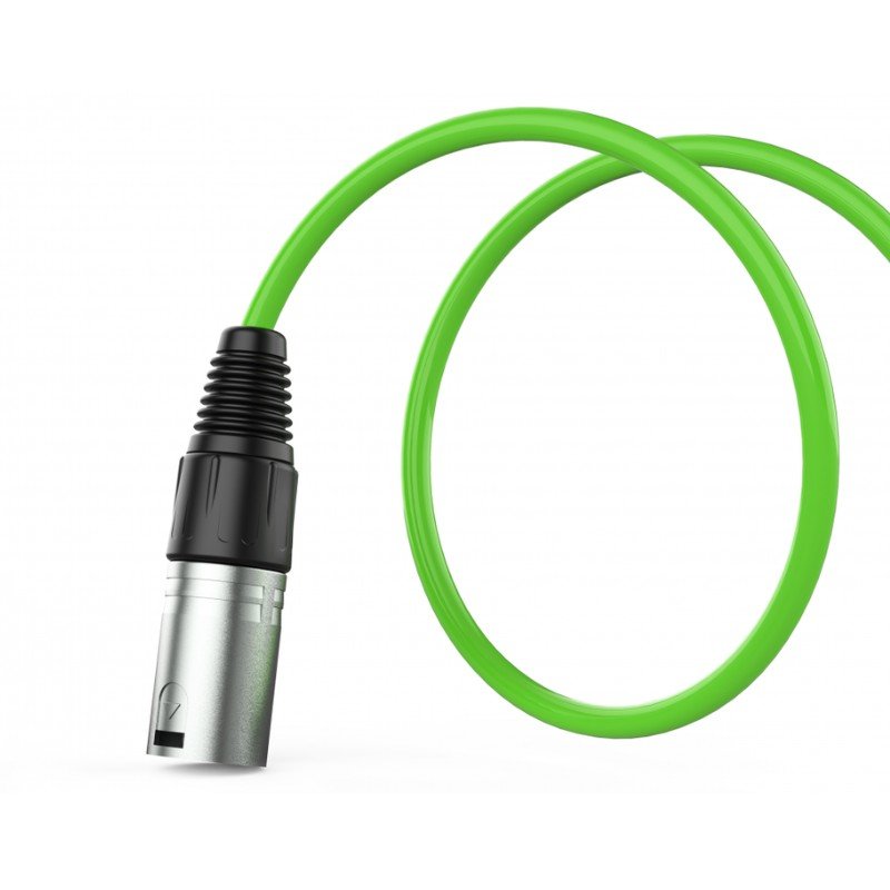 Audibax Silver 10145022 - Cable XLR M - XLR H 15m Verde - Tempo Shop