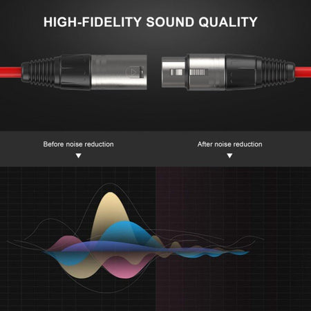 Audibax Silver 10145053 - Cable XLR M - XLR H 30m Rojo - Tempo Shop