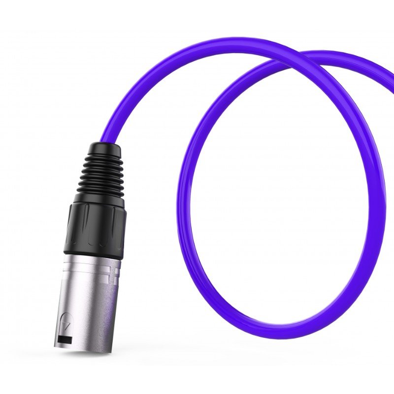 Audibax Silver 10145056 - Cable XLR M - XLR H 10m Morado - Tempo Shop