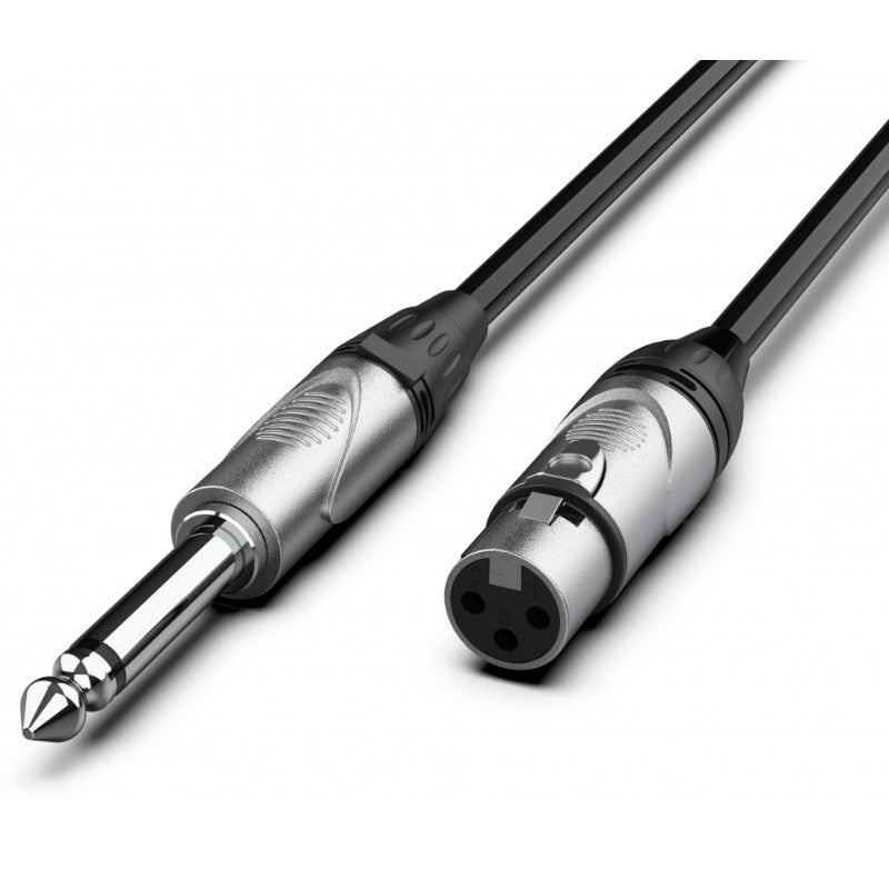 Audibax Silver 10145067 - Cable XLR H a Jack Mono 0,90m Negro - Tempo Shop