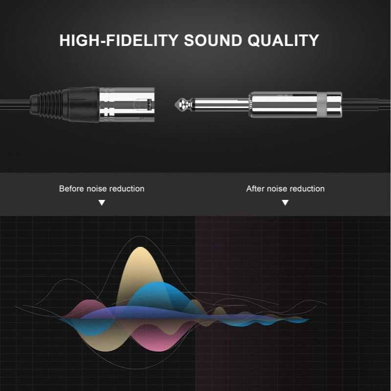 Audibax Silver 10145086 - Cable XLR M - Jack Mono Yong Sheng 15m Negro - Tempo Shop