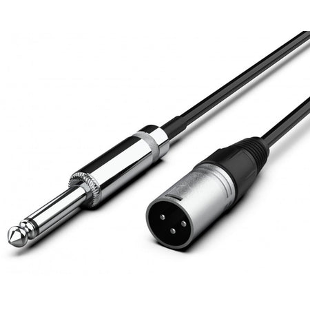 Audibax Silver 10145086 - Cable XLR M - Jack Mono Yong Sheng 15m Negro - Tempo Shop