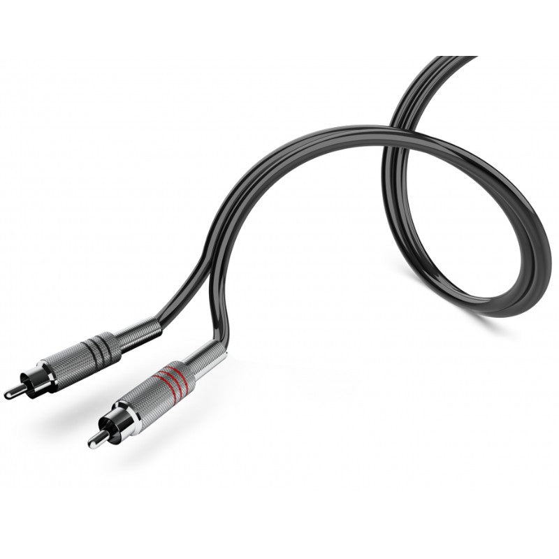 Audibax Silver 10145101 - Cable Premium 2 RCA a 2 RCA St 3m Negro - Tempo Shop