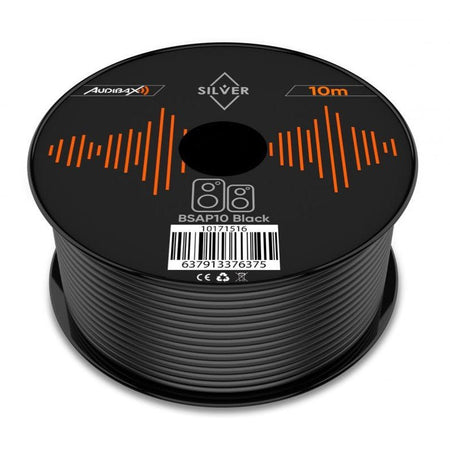 Audibax Silver BSAP10 Black - Bobina Cable Altavoz Paralelo 10m - Tempo Shop
