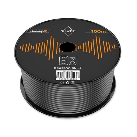 Audibax Silver BSAP100 Black - Bobina Cable Altavoz Paralelo 100m libre de oxigeno 2 x 1,5 mm - Tempo Shop