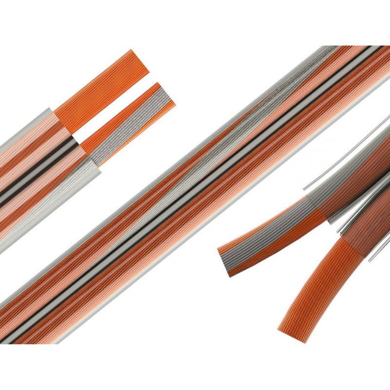 Audibax Silver BSAP100 Transparente - Bobina Cable Altavoz Paralelo 100m - Tempo Shop