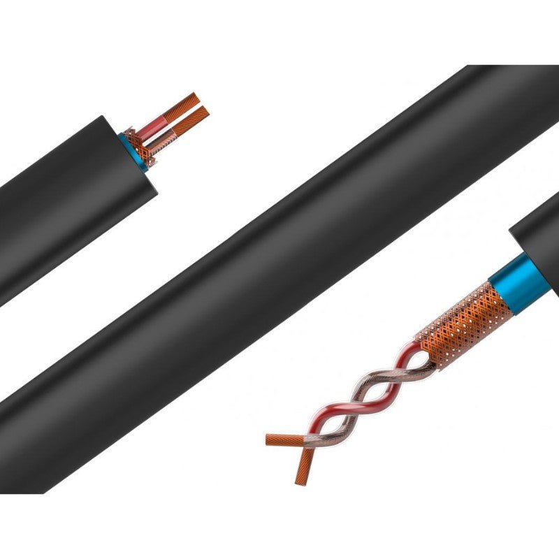 Audibax Silver BSD100 Black - Bobina Cable DMX 100m - Tempo Shop