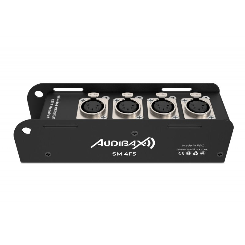 Audibax SM 4F5 - Cajetín Escenario Pasivo RJ45 y XLR