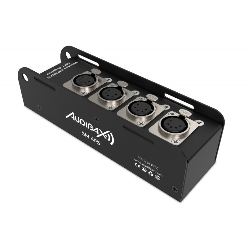 Audibax SM 4F5 - Cajetín Escenario Pasivo RJ45 y XLR