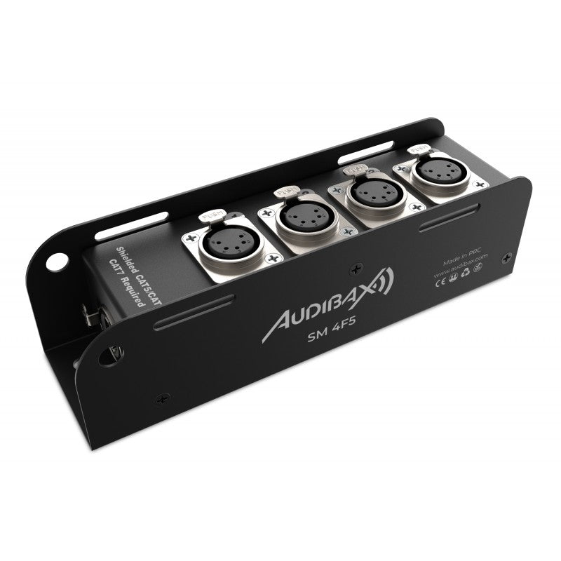 Audibax SM 4F5 - Cajetín Escenario Pasivo RJ45 y XLR