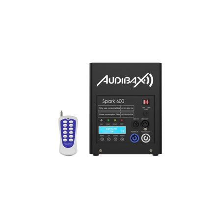 Audibax Spark 600 Máquina de Fuego Frío 2 Unidades + Flightcase Doble - Pack Profesional de Efectos Especiales