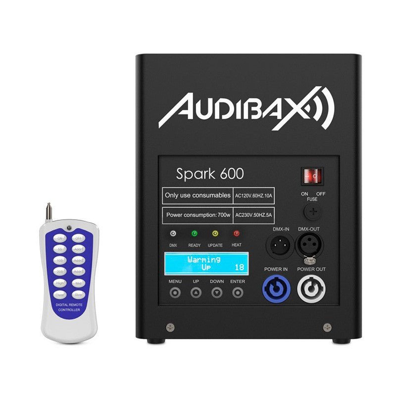 Audibax Spark 600 - Máquina de Fuego Frío 600 - Tempo Shop