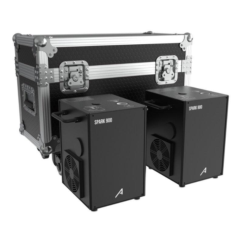 Audibax Spark 900 - Máquina de Fuego Frio 2 Unidades + Flightcase Doble - Tempo Shop