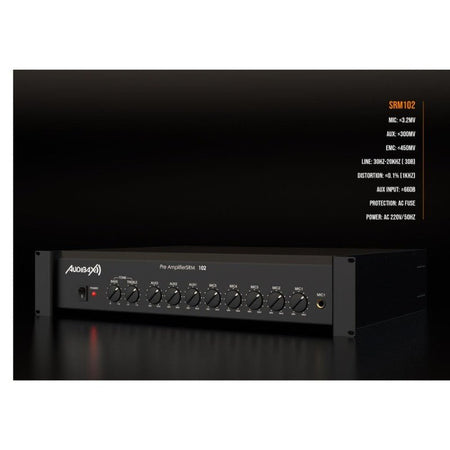 Audibax SRM102 - Mezclador Profesional de 8 Canales - Tempo Shop