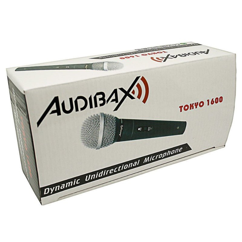 Audibax Tokyo 1600 - Micrófono de mano Cardioide cuerpo metálico - Tempo Shop