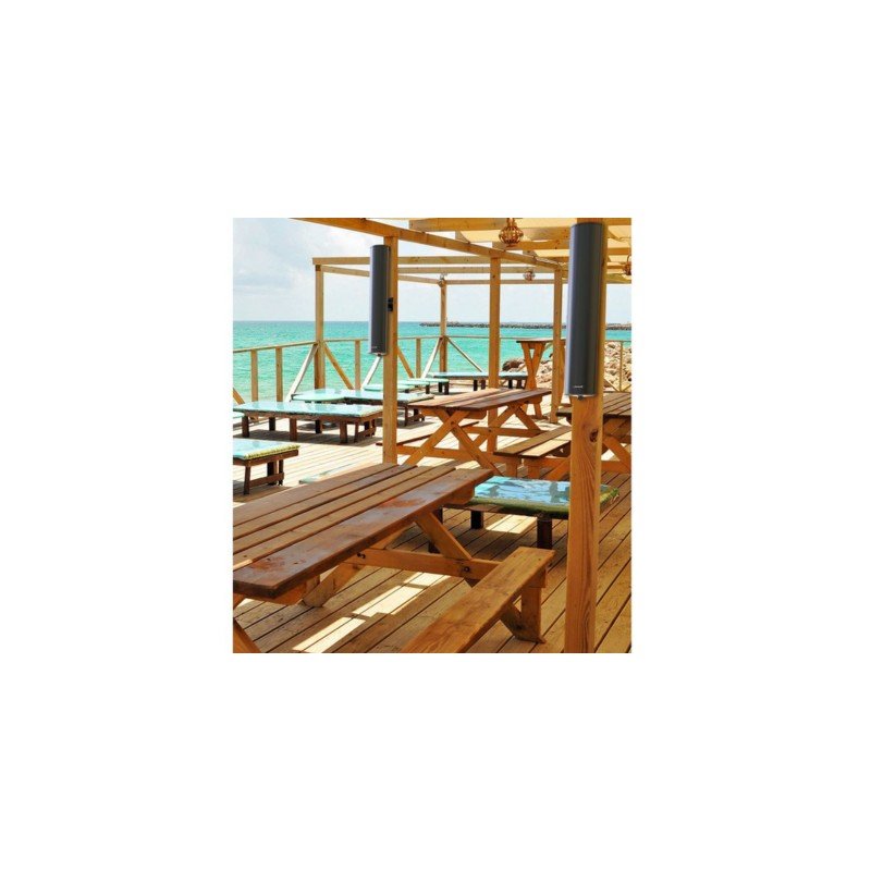 Audibax Tucson 60 - Altavoces Pasivos Columnas para Exterior Negro Exterior Línea de 100V - Tempo Shop