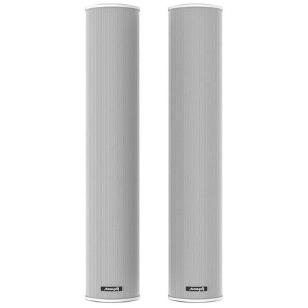 Audibax Tucson 60 White - Altavoces Pasivos Columnas para Exterior Blanco Exterior Línea de 100V - Tempo Shop