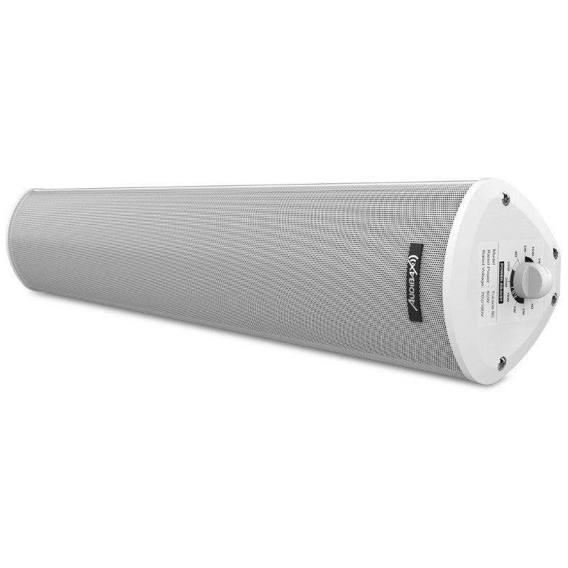 Audibax Tucson 60 White - Altavoces Pasivos Columnas para Exterior Blanco Exterior Línea de 100V - Tempo Shop