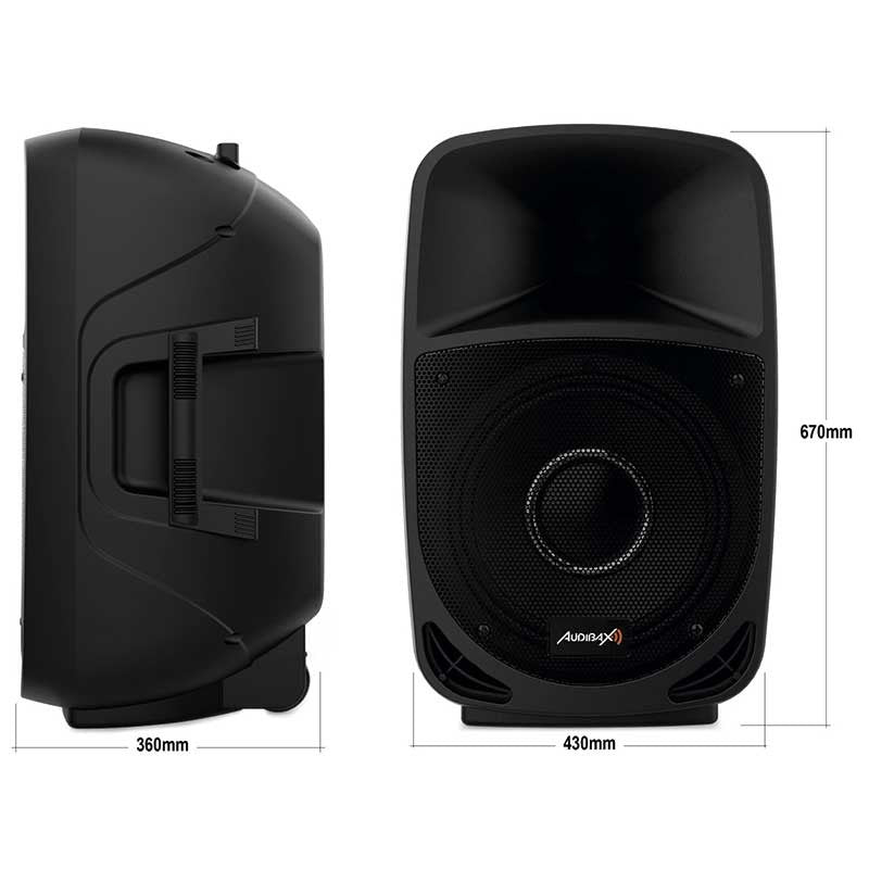 Audibax Vegas 15 - Altavoz Profesional Bluetooth15" + Motor 1" y Efectos Lumínicos - Tempo Shop
