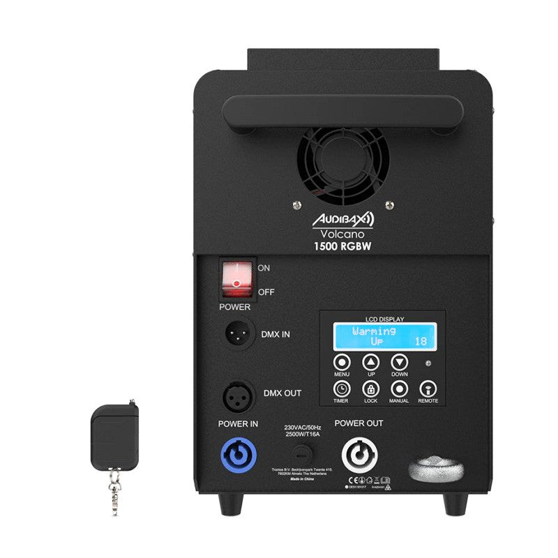 Audibax Volcano 1500 RGBW - Máquina de Humo 1500W + 240W LED RGBW - Tempo Shop