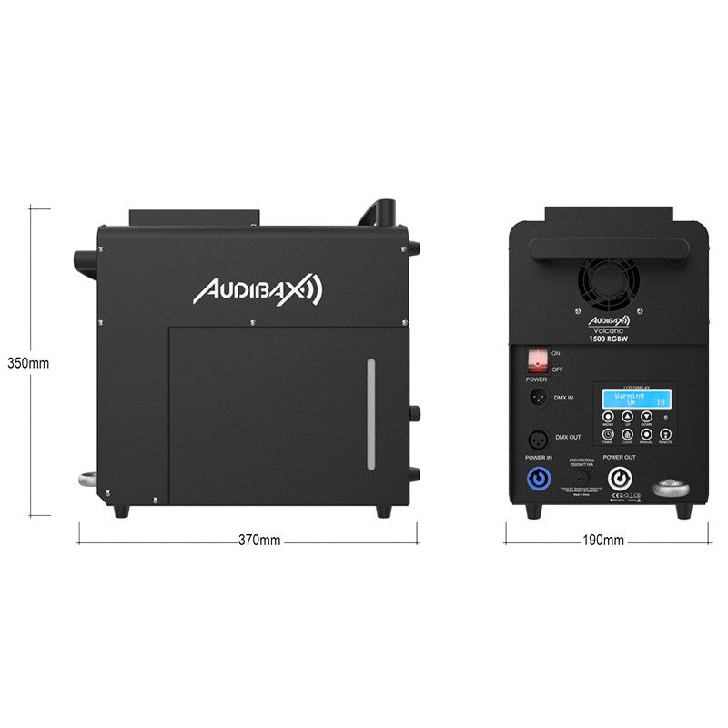 Audibax Volcano 1500 RGBW - Máquina de Humo 1500W + 240W LED RGBW - Tempo Shop