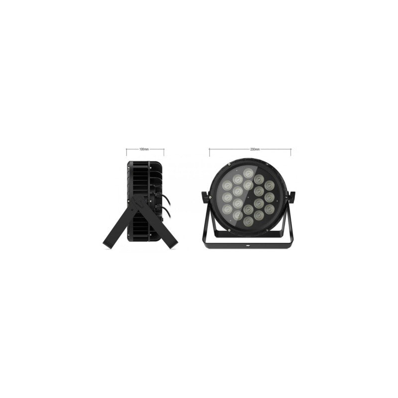 Audibax Water 180 - Foco Par LED IP65 Exterior 180W RGBW - Tempo Shop