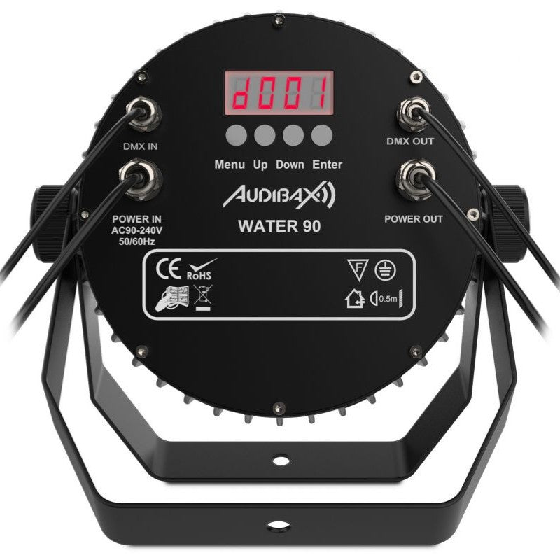Audibax Water 90 - Foco Par LED IP65 Exterior 90WRGBW - 4 en 1 - Tempo Shop