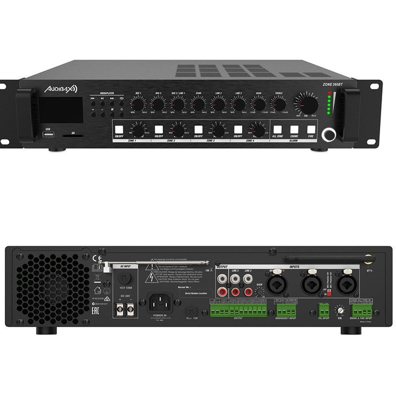 Audibax Zone 360BT - Amplificador 4 Zonas 360W - Tempo Shop
