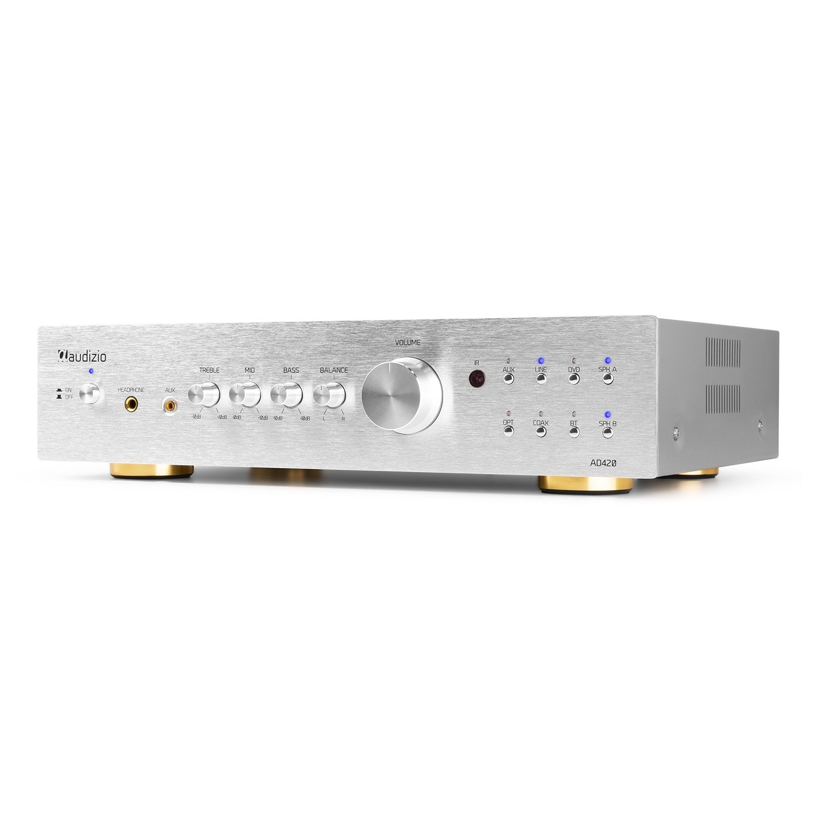 Audizio AD420A - Amplificador Hifi 4 Canales Aluminio - Tempo Shop