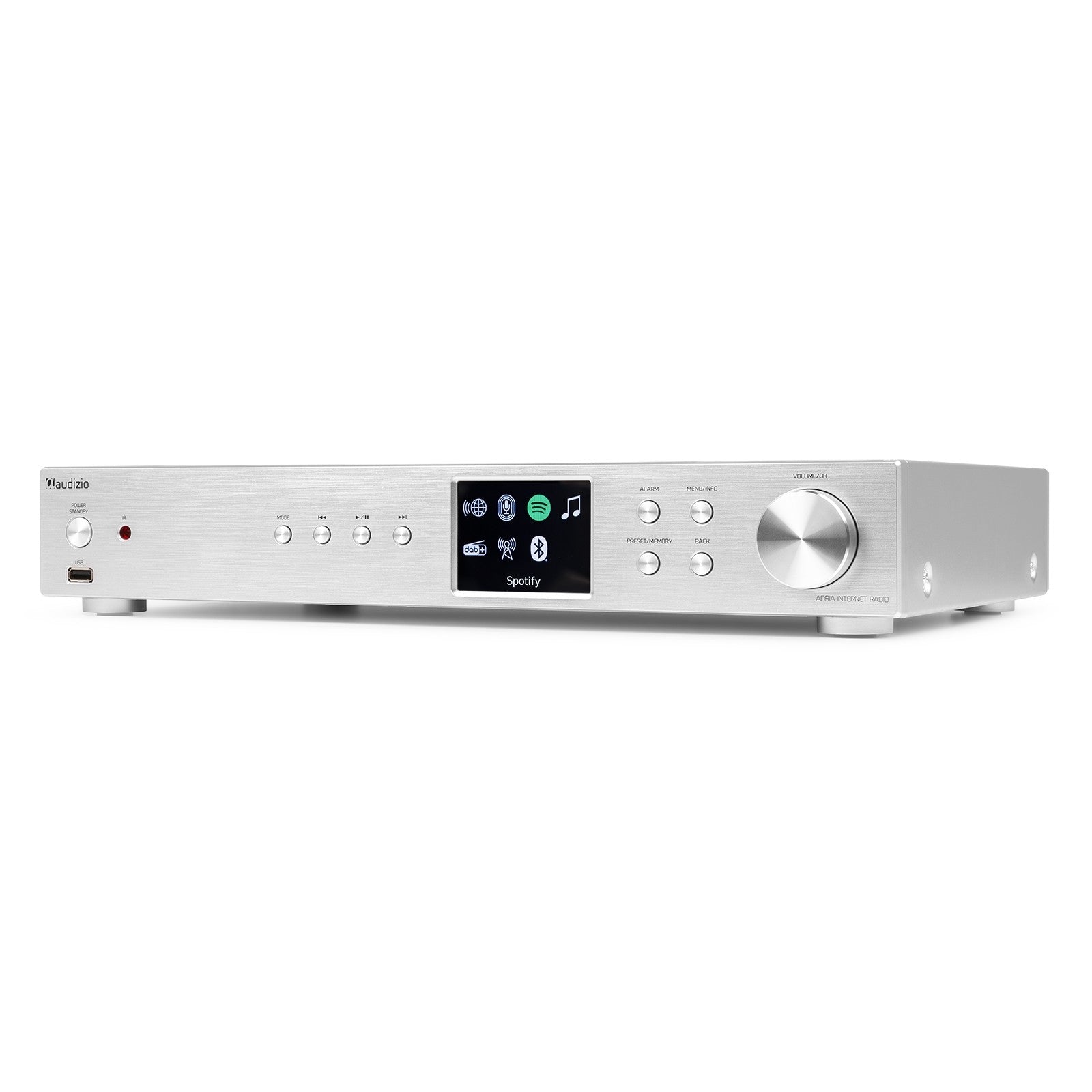 Audizio Adria - WiFi Internet Radio con DAB+ y BT Alu - Tempo Shop
