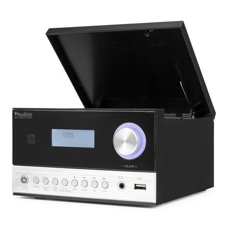 Audizio Arles - Sistema Micro HiFi DAB+ Negro/Plata - Tempo Shop