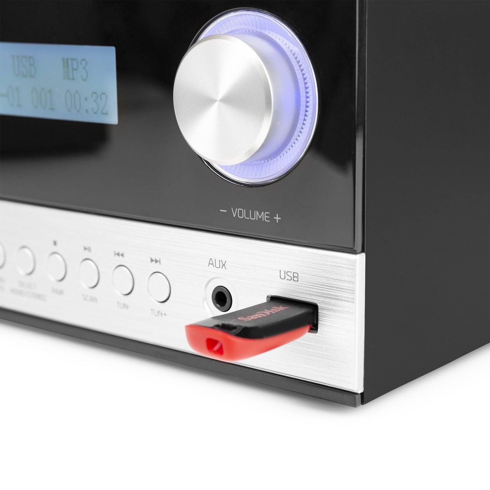 Audizio Arles - Sistema Micro HiFi DAB+ Negro/Plata - Tempo Shop
